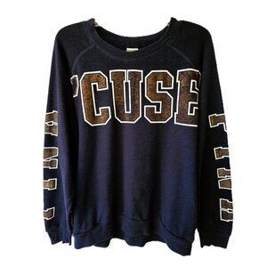 Victoria’s Secret PINK Syracuse University Sweatshirt – Size M – Pockets/Sparkle